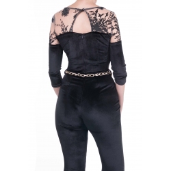 Salopeta din catifea Loly 71045