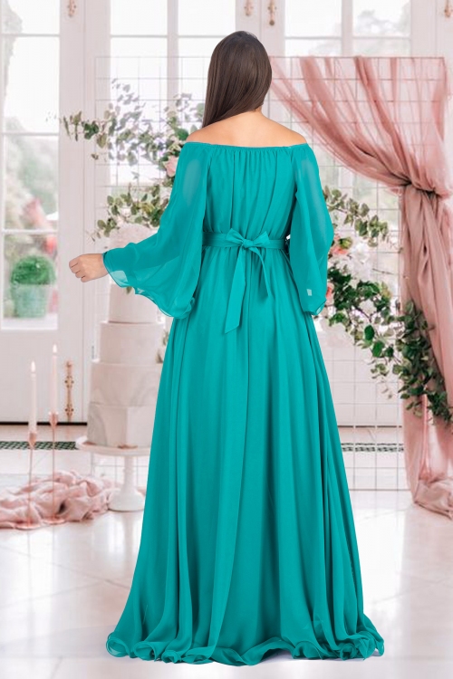 (36-42) En stok - Vestidos Largos Al Por Mayor - Sanziana 11920M1