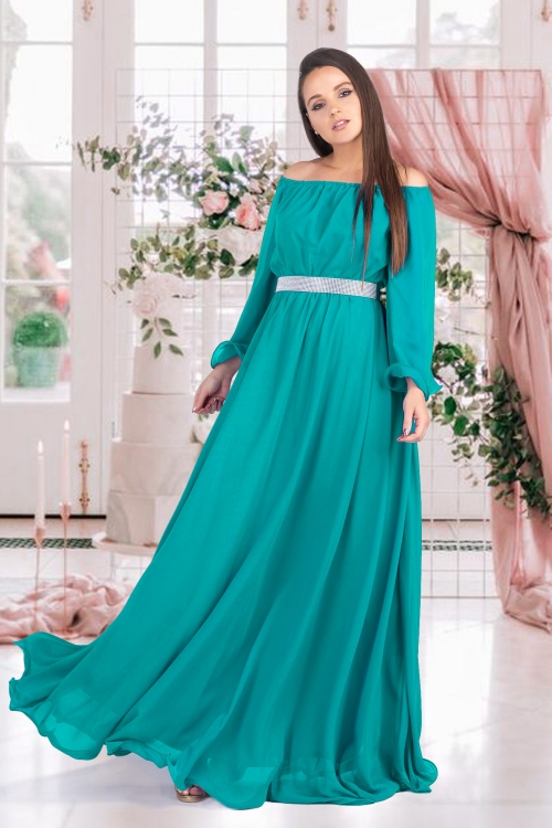 (36-42) En stok - Vestidos Largos Al Por Mayor - Sanziana 11920M1