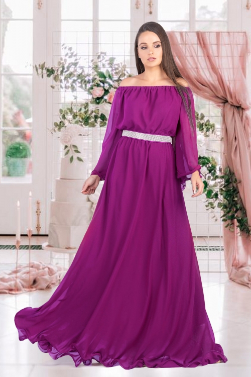 (52-58) En stok - Vestidos Largos Al Por Mayor - Sanziana 11920M3