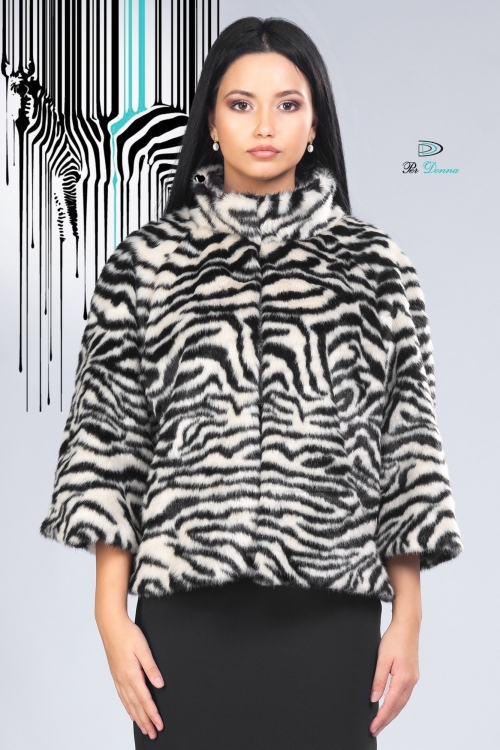 [44-50] Agotado - Ropa al por mayor - Capa de piel ecológica - Skarlet  MZ92619
