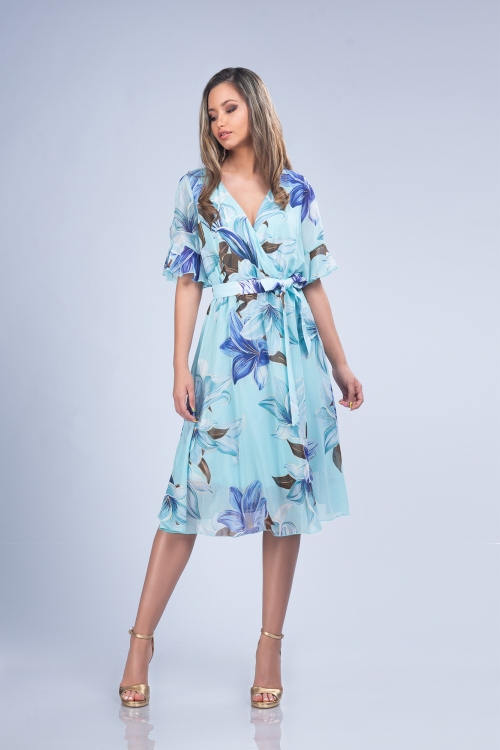[40-46] Agotado -  Vestidos estampados al por mayor - Crina 31956B