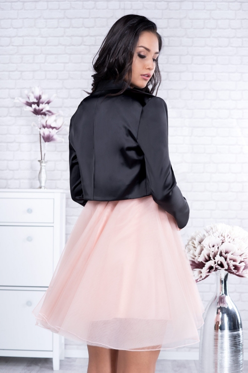 [52-54] Preorden - Bolero al por mayor de tafetán elástico - Erika MX92572B