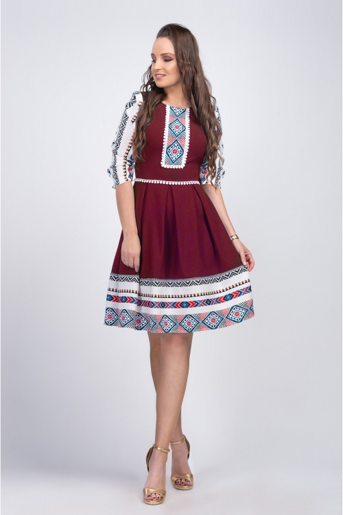 [38-44] Preorden - Vestidos al por mayor con motivos tradicionales - Alexandra 91381B
