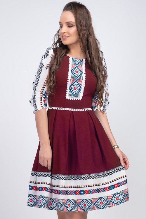 [38-44] Preorden - Vestidos al por mayor con motivos tradicionales - Alexandra 91381B