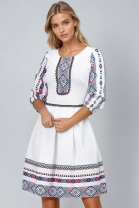 [38-44] Preorden - Vestidos al por mayor con motivos tradicionales - Alexandra 91381B