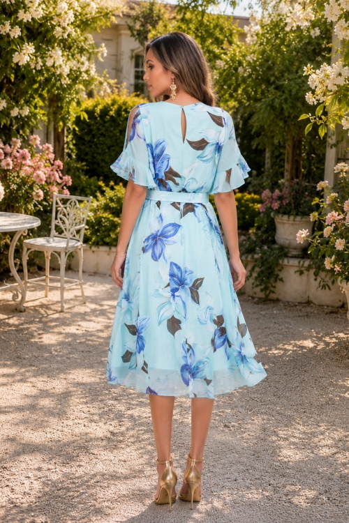 [40-46] Preorden -  Vestidos estampados al por mayor - Crina 31956B