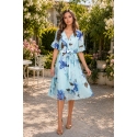 [40-46] En stok -  Vestidos estampados al por mayor - Crina 31956B